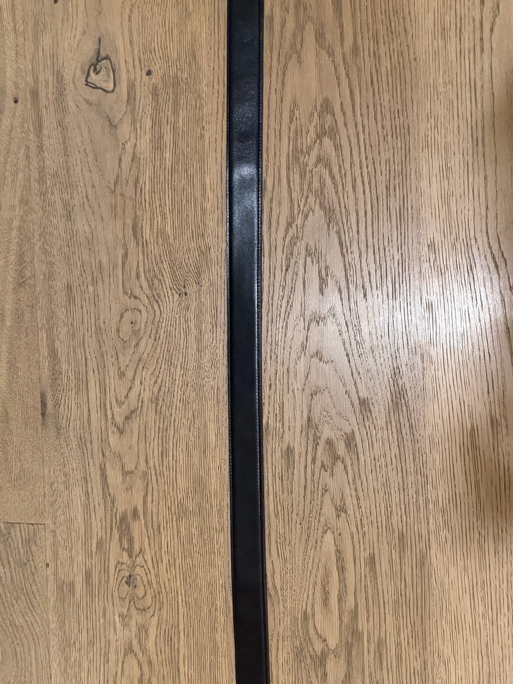 HERMES Black and Burgundy Interior Belt: 80 cm. No buckle Used.